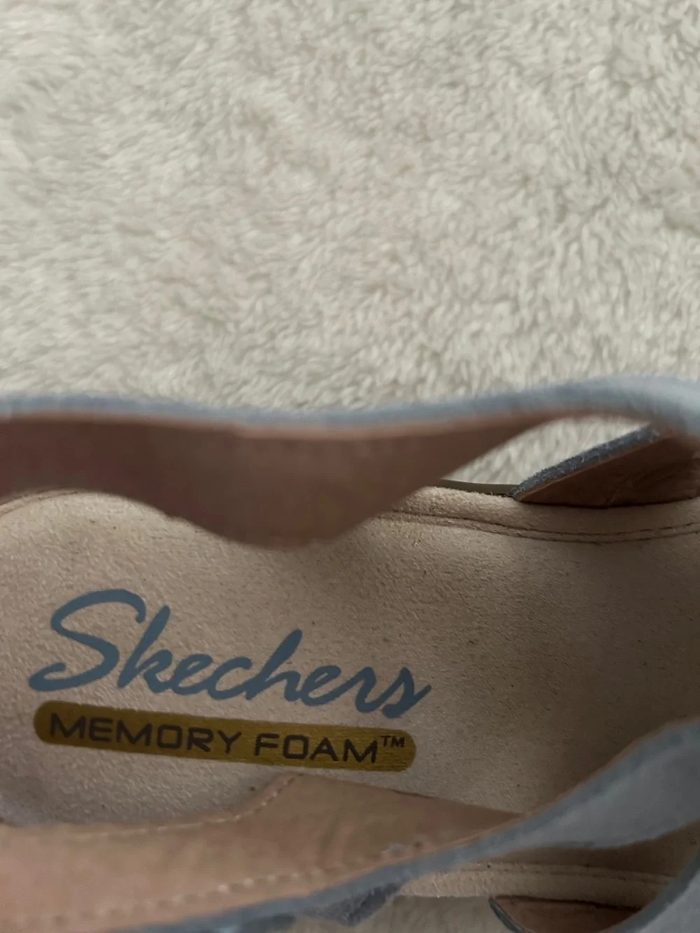 Skechers Women's Sky Blue Wedge Slingback Sandals - Picture 5 of 5